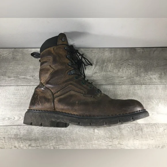 Red Wing Shoes Mens 414 Brown Leather Work Waterproof Dry Soft Toe Boots Size 13 Red Wing Shoes Mens 414 Brown Leather Work Waterproof Dry  main image 2